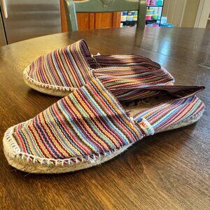 Espadrille Alpargatus Multicolor Slip On Flat Shoes Made in Spain 39/9